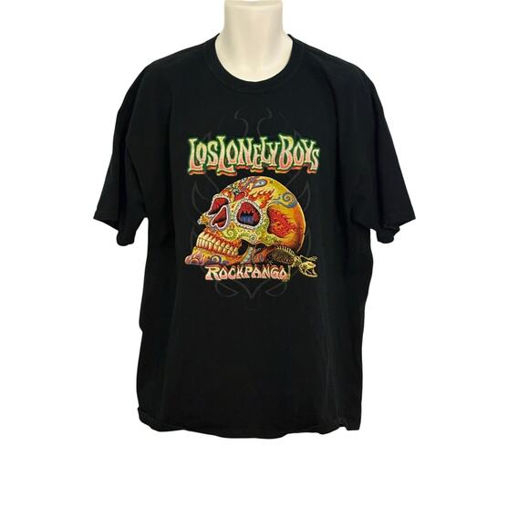 Other Other - Los Lonely Boys Black Skull T-Shirt. Size XL
